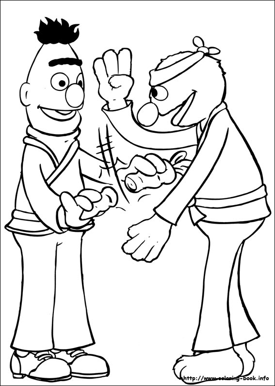 Sesame Street coloring picture